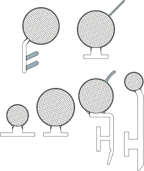 Custom sealing profiles